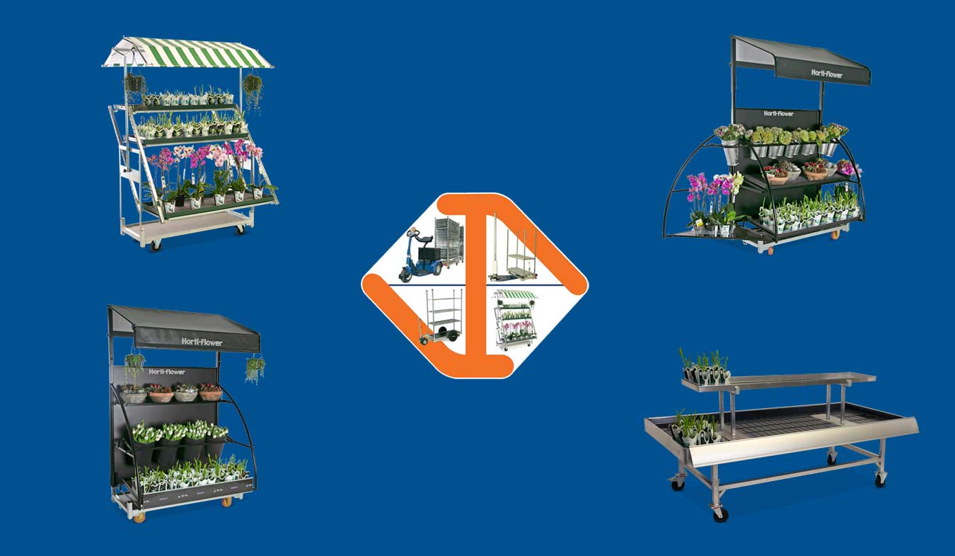 buitenpresentatie planten en bloemen displays